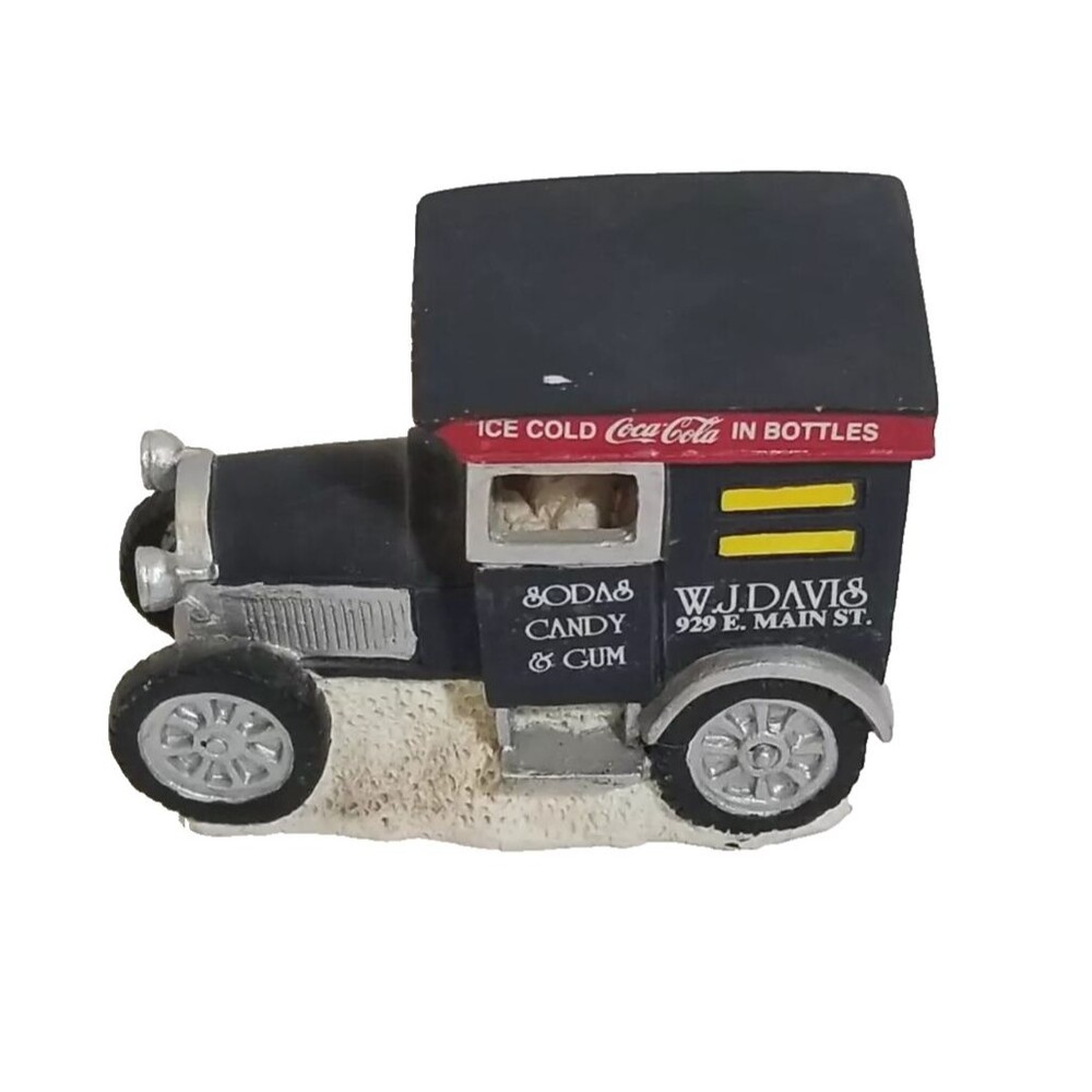 Vtg 1994 Coca Cola Town Square WJ Davis Truck 64328 Christmas Village Coke Decor
